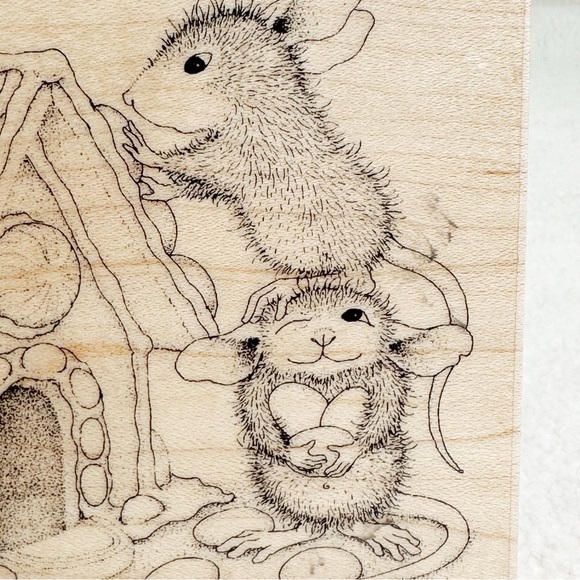 Stampendous NWT Gingerbread House HMR16 Wood Mounted Rubber Stamp - Picture 16 of 16